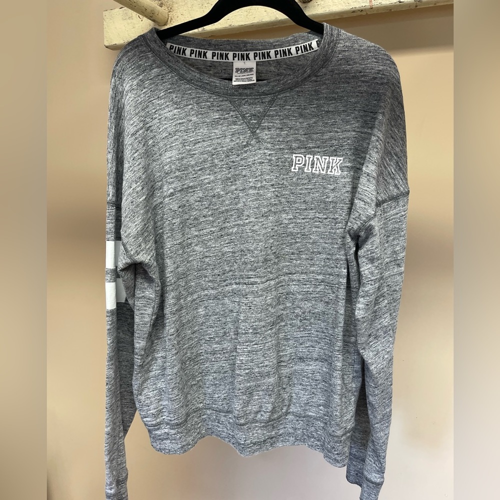 Brand Pink, NWT, color grey, women’s sweatshirt, size XS
